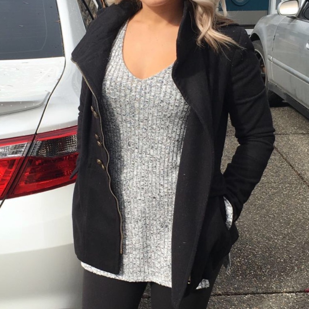 H&M Long sleeve multi grey sweater